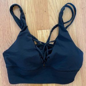 lululemon sports black bra - sz 6